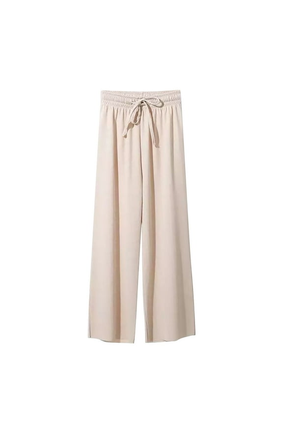 Summer Pants for Women 2025 Work Capri Pants for Women Cotton Linen Palazzo Pants for Women Casual Tall Womens Cargo Pants High Waisted