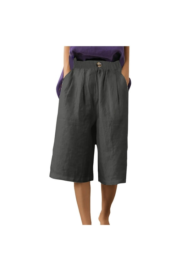 Summer Pants for Women Petite Ladies Capri Pants with Pockets Baggy Pants Women Jeans Cargo Pants Women Stretchy Plus Size