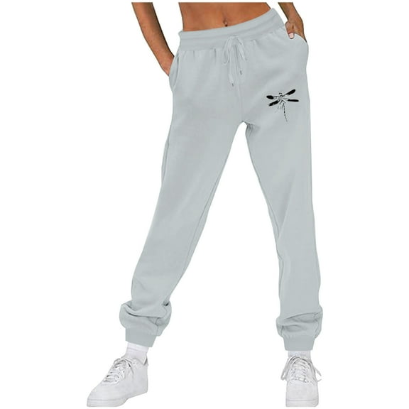 Zuesphe Sweat Pants for Womens Cotton Athletic Joggers Women Petite Lounge Pants Women Womens Pants Elastic Waist with Pockets My Orders