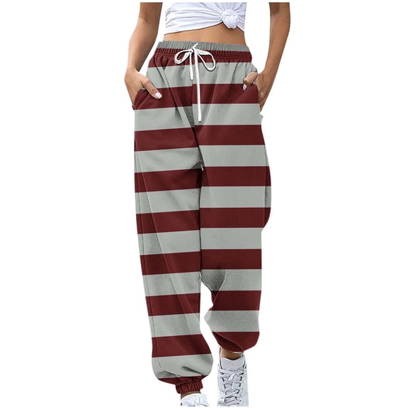Zuesphe Sweatpants Women Baggy Graphic Athletic Pants for Women with Pockets Petite Running Joggers Women Fall Fashion Pants for Women 2025 Trendy My Orders