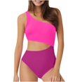 thumbnail image 1 of Zuesphe Swim Suits for Women 2025 One Piece Tummy Control Sexy Bathing Suits for Women over 60 Swimwear for Women Two Piece Modest Tankini with Shorts Flounce Top, 1 of 2