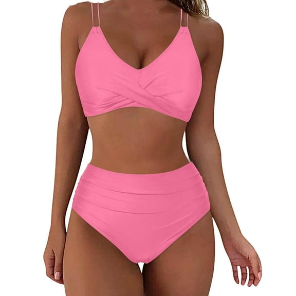 Zuesphe Swim Suits for Women 2025 Shorts Ladies Bathing Suits One Piece Modest Swimwear for Women Two Piece Tankini Top Criss Cross Back