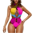 thumbnail image 1 of Zuesphe Swim Suits for Women 2025 Tankini Bathing Suit for Women One Piece Womens Swimwear 2 Piece Set Casual Beachwear Outfits for Women Plus Size Color Block Print, 1 of 4