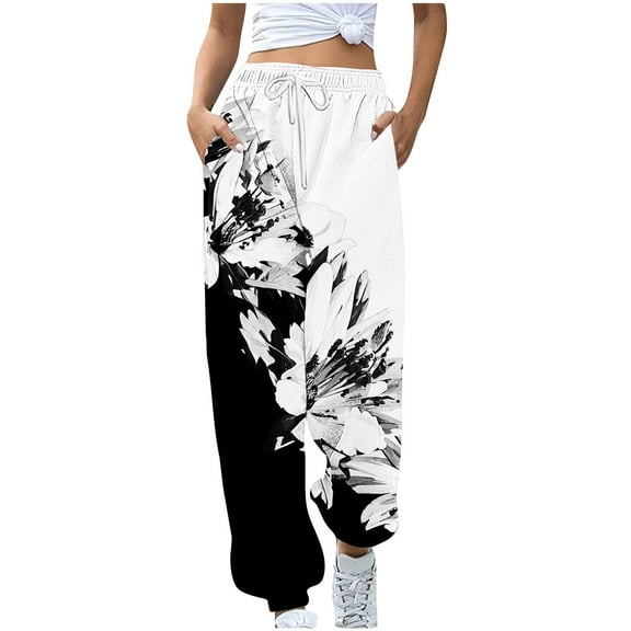 Zuesphe Trousers Pants for Women Petite Cotton Capri Yoga Pants for Women Womens Wide Leg Pants with Pockets Cargo Pants Women Stretchy Waist My Orders