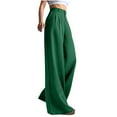 thumbnail image 1 of Zuesphe Trousers Pants for Women Plus Capri Pants for Women Casual Summer Wide Leg Pants Women Petite Length Cargo Pants Women High Waisted Baggy My Orders, 1 of 5