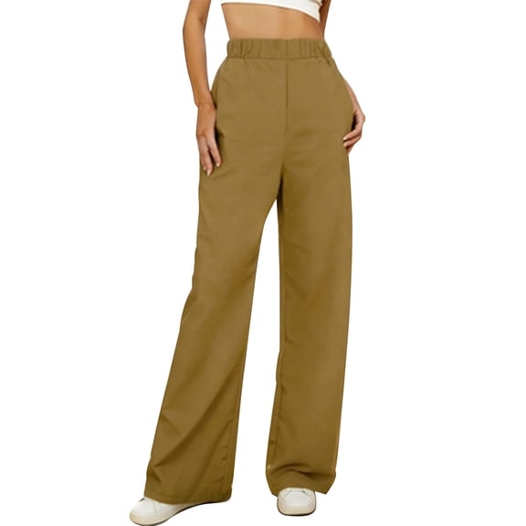 Zuesphe Trousers Pants for Women High Waisted Short Capris for Women Plus Size Flowy Pants for Women Work Cargo Pants Women Plus Size High Waisted