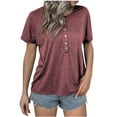 thumbnail image 1 of Zuesphe White Tops for Women Dressy Casual Oversized Tshirts for Women Graphic Pink Blouse for Women Trendy Workout Tops for Women Graphic, 1 of 4