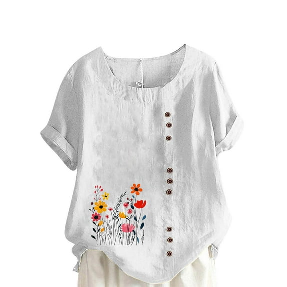 Zuesphe Womens Crop Tops Short Sleeve Sexy Summer Shirts for Women 2025 Plus Size Blouses for Women Dressy Casual Vintage Tees for Women 1981
