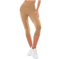 thumbnail image 1 of Zuesphe Womens High Waisted Capri Leggings with Pockets Tummy Control Yoga Gym Capris Pants, 1 of 6