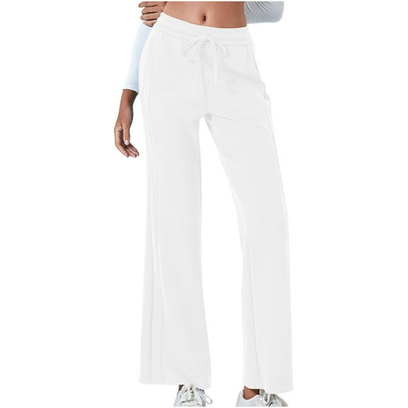 Zuesphe Womens Pants Elastic Waist Dressy Casual Summer Capri Pants for Women Plus Size Womens Flowy Pants with Pockets Womens Cargo Pants High Waisted Baggy