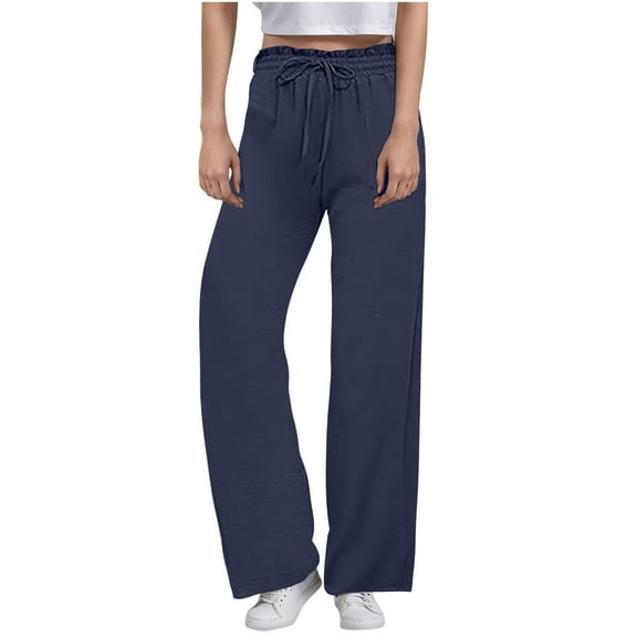 Zuesphe Womens Pants Elastic Waist Petite Short Length Ladies Capri Pants Elastic Waist Trendy Baggy Pants for Women 2025 Cargo Pants Women High Waisted Baggy