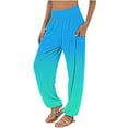 thumbnail image 1 of Zuesphe Womens Pants Summer Long Capri Pants for Women Stretch Denim Baggy Pants Women Cargo Cargo Pants Women Plus Size Wide Leg, 1 of 4