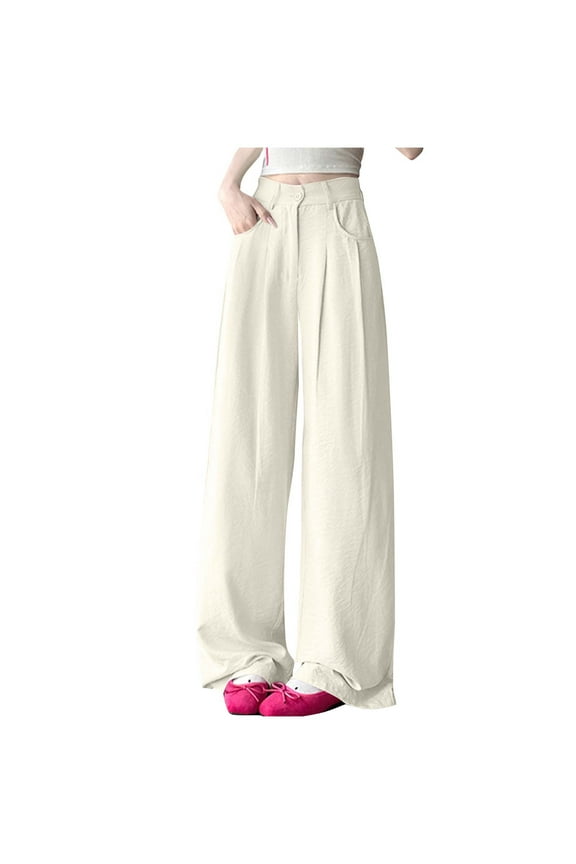 Womens Pants Summer Trendy Ladies Capri Pants Womens Petite Wide Leg Lounge Pants Womens Work Pants Trendy Cargo My Orders