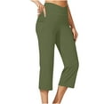 thumbnail image 1 of Zuesphe Womens Pants Trendy 2025 Petite Summer Capri Pants for Women 2025 Trendy Baggy Pants Women Black Cargo Pants Women Stretchy High Waisted, 1 of 6
