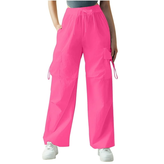 Zuesphe Womens Pants Trendy Casual Short Capris for Women with Pockets Womens Wide Leg Pants Casual Tall Womens Trendy Cargo Pants 2025