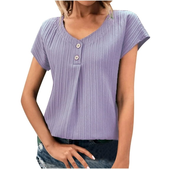 Zuesphe Womens Summer Tops Casual Cotton Summer Work Out Shirts for Women Black Blouses for Women Dressy Casual Tunics Or Tops To Wear With Leggings for Work