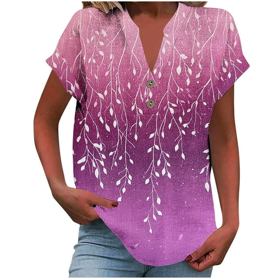 Zuesphe Womens Summer Tops Short Sleeve Dress Shirts for Women Plus Women White Blouses Dressy Casual Graphic Tees for Women Trendy Vintage