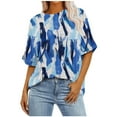 thumbnail image 1 of Zuesphe Womens Summer Work Tops Women Button Down Shirts Under 10 Dollars Purple Blouses for Women 3/4 Sleeve Summer Tunics for Women 2025 Dresses, 1 of 5