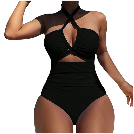 Zuesphe Womens Swimsuits 2 Piece with Shorts Cute Bikinis for Women Modest Swimwear for Women 2025 Monokinis Swimsuits for Women Bandeau Bikini Sets Sexy Strapless