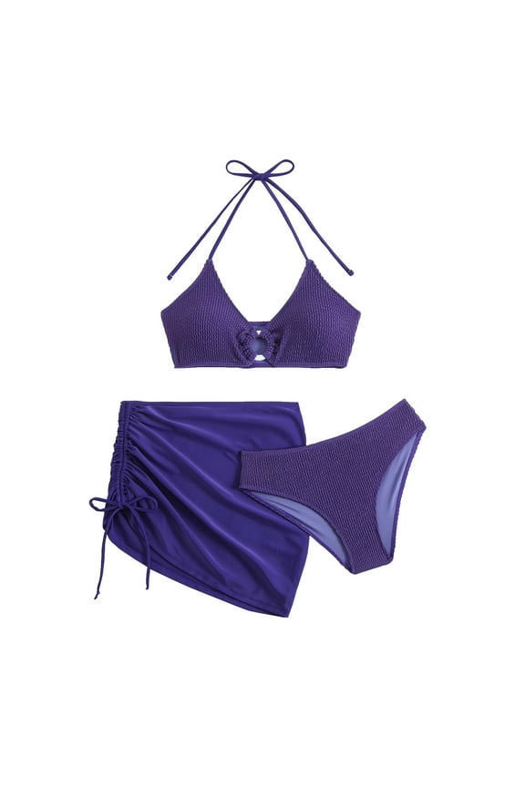 Womens Swimsuits Plus Size 2 Piece Womens Bathing Suits 2 Piece Push up Swimwear for Women One Piece Beachwear for Plus Size Women over 50 Slimming Ruffle Lace