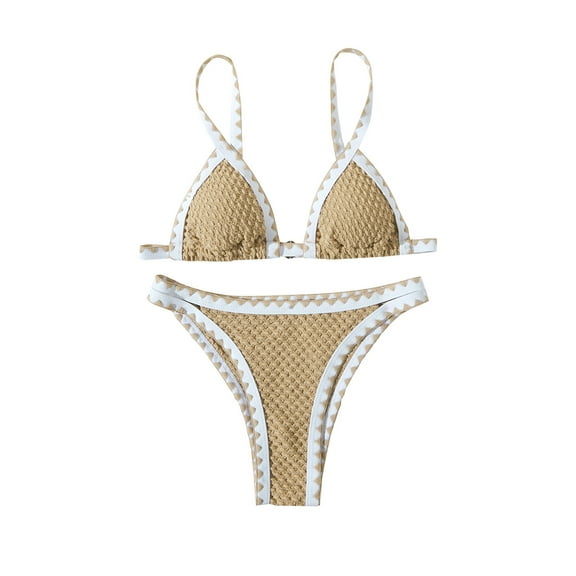 Zuesphe Womens Swimsuits Tummy Control One Piece Womens Bikini Sets Trendy Swimwear for Women 2025 Tummy Control Sexy Beachwear for Women 2025 Floral Print Ruffle V Neck