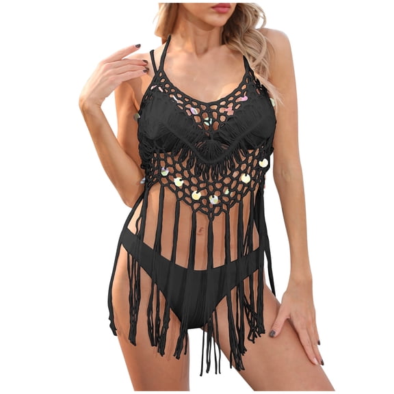 Zuesphe Womens Swimsuits Tummy Control Two Piece Bathing Suit for Women 2 Piece High Waist Plus Size Swimwear for Women 2025 Tummy Control Beachwear Women Sexy Flounce Halter