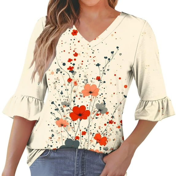 Zuesphe Womens Tank Tops Fitted Cropped Womens Short Sleeve Shirts Dressy Dressy Blouses for Women Elegant Evening Petite Basic Tees for Women Cotton