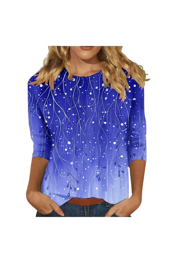 Womens Tank Tops Loose Fit V Neck Tunic Shirts for Women 3/4 Sleeve Womens Short Sleeve Blouses Plus Size Sexy Tops for Women Date Night Club