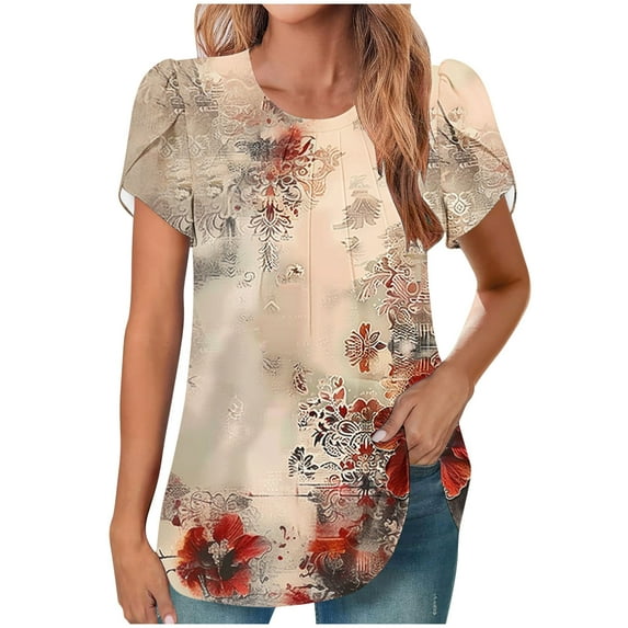 Zuesphe Work Tops for Women Business Casual Womens Shirts Casual Plus Size Blouses for Women Dressy Casual Xxl Womens Graphic Tees Summer