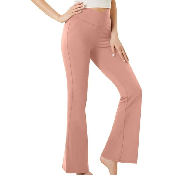 Zuesphe Yoga Pants Women Capri with Pockets Leggings for Women with Pockets Tummy Control Womens Athletic Pants Petite My Orders past Orders