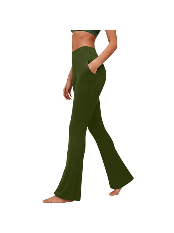 Yoga Pants Women, Flare Leggings for Women with Pockets High Waisted Bootcut Yoga Pants