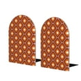 thumbnail image 1 of Zufioo 60s and 70s Aesthetic Print Wooden Bookends, Metal Bookshelf Non-slip Bookends, Home Furnishings Suitable for Bookcases Offices, 1 of 8