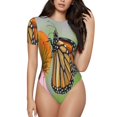 thumbnail image 1 of Zufioo A monarch butterfly Women's Shapewear Bodysuits, Slimming Fit Body Suit,One Piece Bodysuit,Body Shaper,Easy To Put On and Take Off-, 1 of 7
