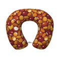thumbnail image 1 of Zufioo Almond Nuts for Memory Foam U-shaped Pillow, Buckle and Invisible Zipper Neck Head Support Airplane Pillow for Travel Car Home-One Size, 1 of 8