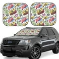 thumbnail image 1 of Zufioo America Landmarks1 Print Folding Car Windshield Sun Visor, Anti-ultraviolet Sun Visor, Suitable for Trucks, Vans Car Accessories-Large, 1 of 6