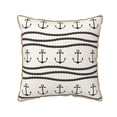 thumbnail image 1 of Zufioo Anchors and Ropes Print Velvet Border Throw Pillow Cover, Zipper Throw Pillow Protector for Cushions Sofa Bedroom Home Decorations-18"x18", 1 of 8