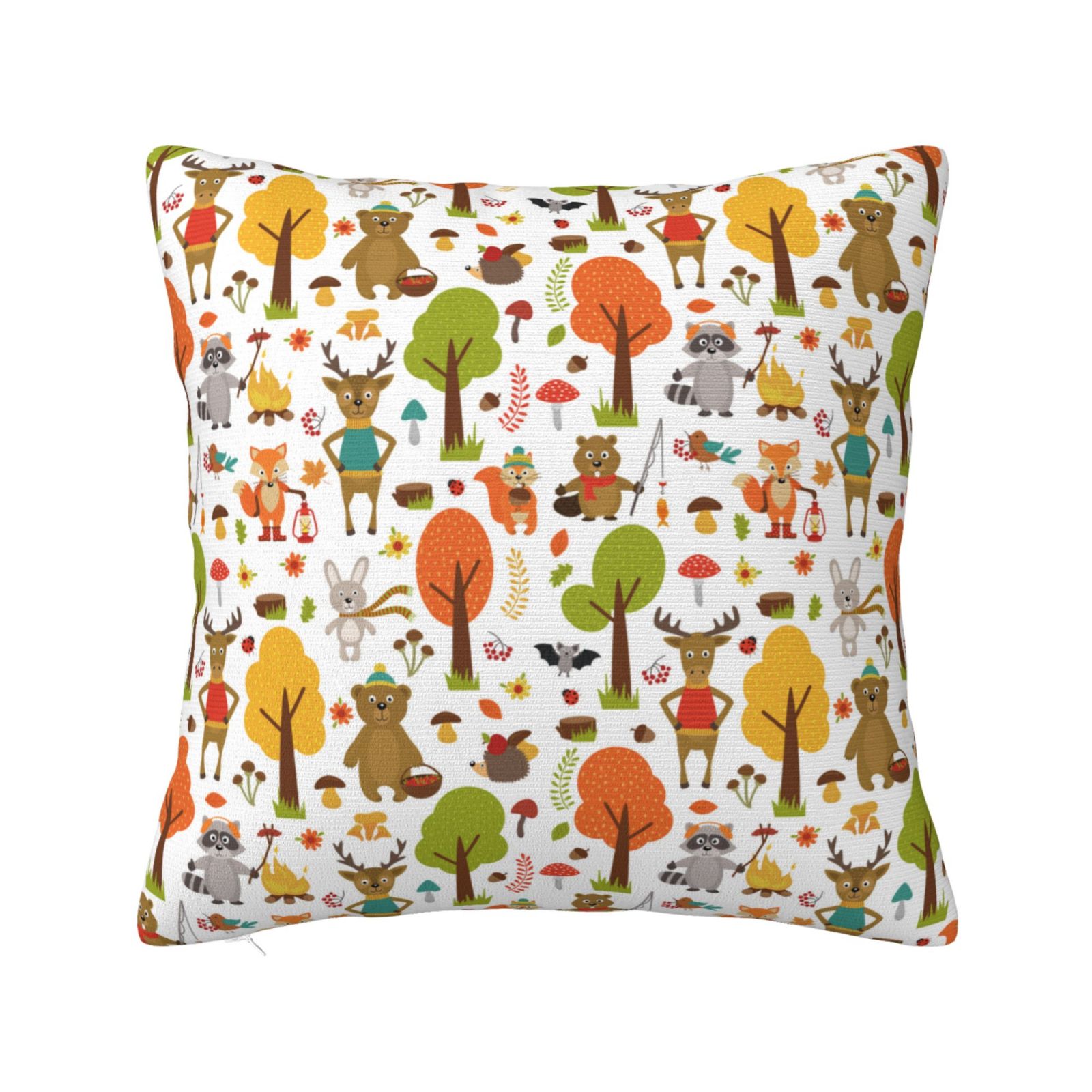 Zufioo Animals Forest Decorative Throw Pillow Covers Home Decor,Sham