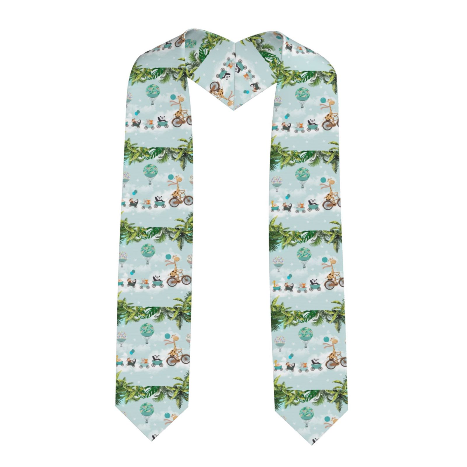 Graduation Rivan No Rideng Zufioo Animals Riding Across The Sky Print Graduation Shawl Ribbon ...