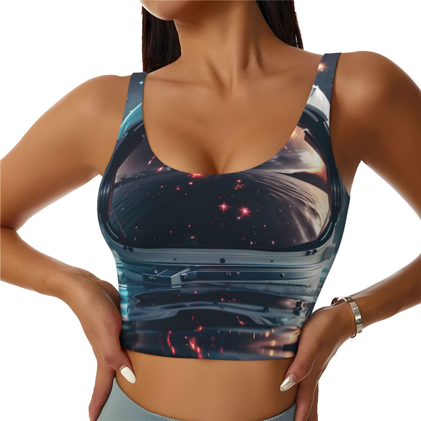 New Style Beautiful Suspenders Chest Pad Backless Yoga Wear Long-Sleeved Sports Women'S Nude Fitness Short Top