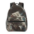 thumbnail image 1 of Zufioo Astronaut Polar Bear Roar Print Casual Student Backpack, Adjustable Shoulder Straps Multi-Function Multi-Pocket Sports Bag Travel Backpack, Unisex-One Size, 1 of 5