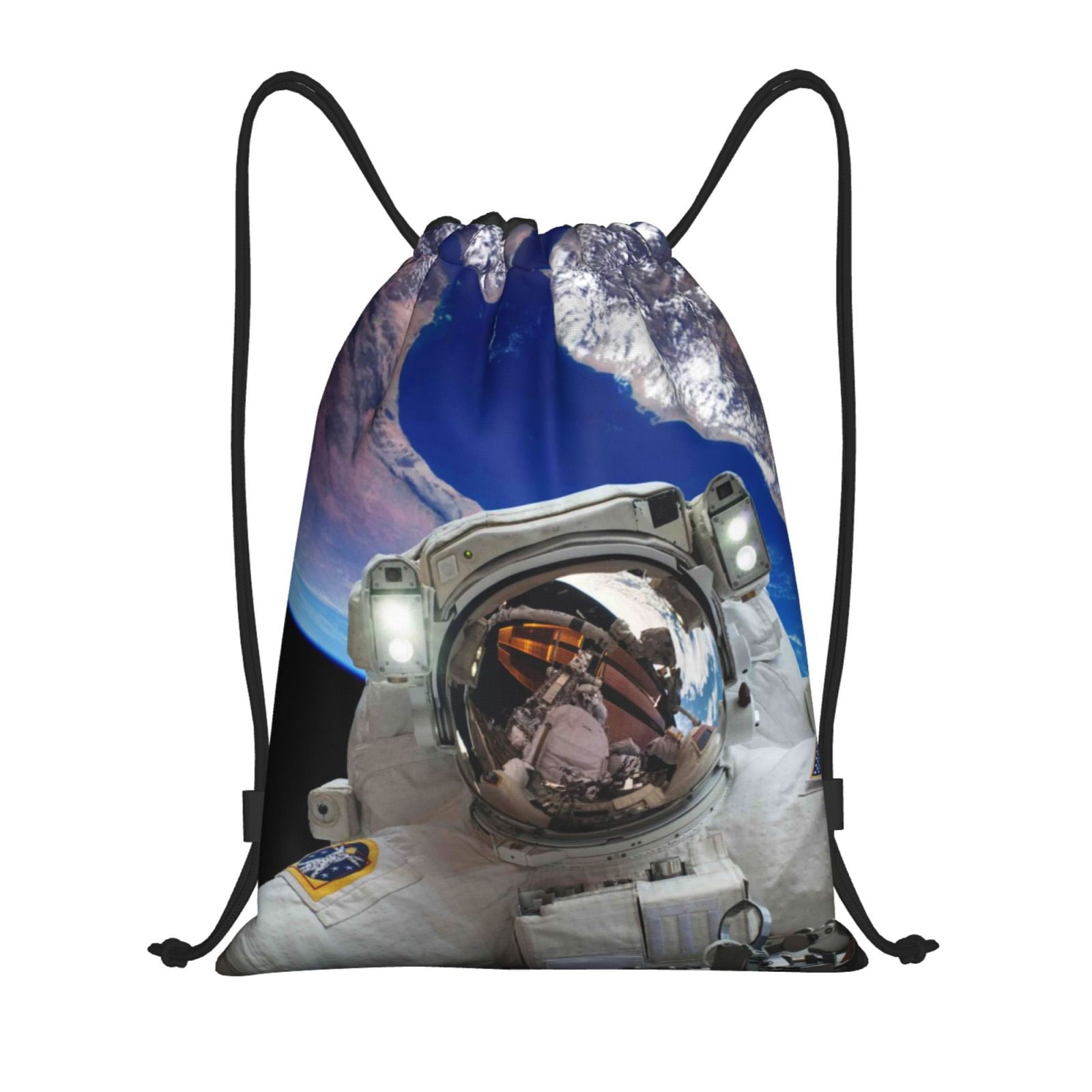 Zufioo Astronaut in Outer Space Sports Cinch Sack Gym String Bags ...