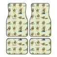 thumbnail image 1 of Zufioo Avocado for Exercise Print Car Floor Mats Four-piece Set, Car Interior Accessories - Corrosion-resistant, Non-Slip, Suitable for Cars, Trucks, Vans, 1 of 7