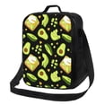 thumbnail image 1 of Zufioo Avocado Toast Insulated Lunch Bag,600D Polyester Oxford Fabric, Leakproof & Reusable Lunch Tote, Adjustable Shoulder Strap,Food Freshness Keeper with Utensils, 1 of 6