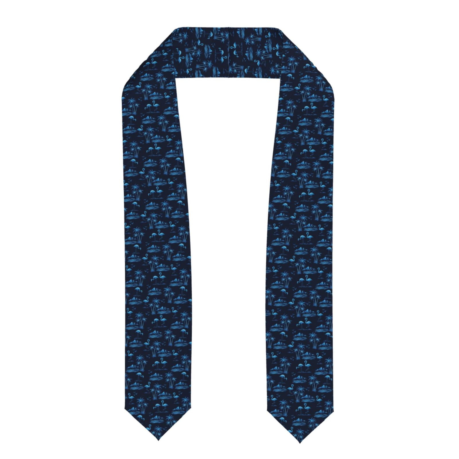 Zufioo BLUE Flamingo Birds Print Graduation Shawl Ribbon, Graduation ...