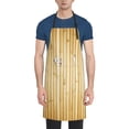 thumbnail image 1 of Zufioo Bamboo Wall Print Adult Waterproof Apron, Cooking Apron, Flower Arranging and Painting Apron-Adjustable Straps, with Pockets, Kitchen Supplies-One Size, 1 of 9