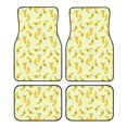 thumbnail image 1 of Zufioo Bananas Print Car Floor Mats Four-piece Set, Car Interior Accessories - Corrosion-resistant, Non-Slip, Suitable for Cars, Trucks, Vans, 1 of 7