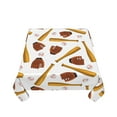 thumbnail image 1 of Zufioo Baseball Sport Print Square Decorative Tablecloth, Wrinkle-resistant, Waterproof and Oil-resistant Tablecloth Coffee Table Cloth, Suitable for Restaurants-54"x54", 1 of 8