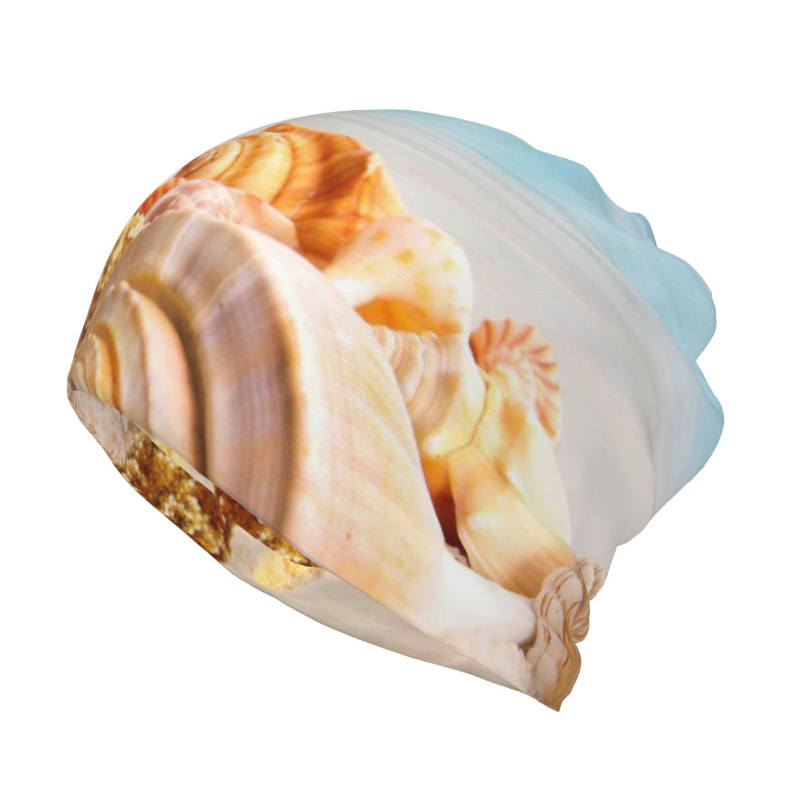 Zufioo Beach Starfish Shell Beanie Hats for Men and Women Slouchy Daily