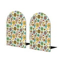 thumbnail image 1 of Zufioo Beautiful African Womens Print Wooden Bookends, Metal Bookshelf Non-slip Bookends, Home Furnishings Suitable for Bookcases Offices, 1 of 8