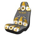 thumbnail image 1 of Zufioo Bee Kind Print Car Seat Protectors, SUV, Truck, Van Seat Covers - Strap Design, High Elasticity and Dustproof, Car Interior Protectors Auto Parts-2 PCS, 1 of 9
